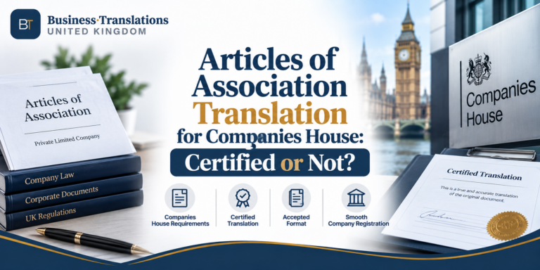 Do You Need a Certified Articles of Association Translation for Companies House?