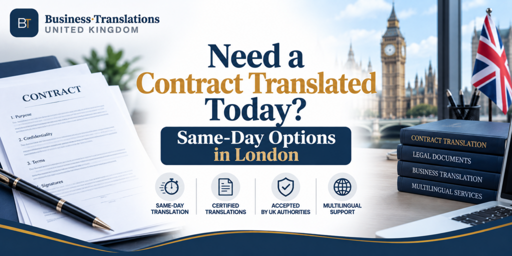 How to Get Same-Day Contract Translation in London